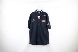 New Puma Mens Large F1 Toyota Red Bull Racing Pit Crew Button Shirt Verstappen - $108.85
