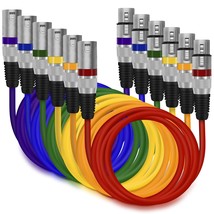 Gearit Xlr To Xlr Microphone Cable (10 Feet, 6 Pack) Xlr Male To Female,... - $52.96