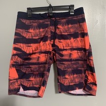 Adidas NMD Color Tech Swim Shorts Ink Solar Red FJ3886 Wake Surf MENS 34 - $17.16