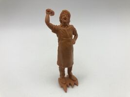 Vintage Plastic Cowboy Chuckwagon Bell Figure Western Action Approx 3" - $4.20