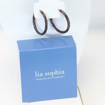 Lia Sophia Pierced Hoop Earrings Paula Stretch 42mm  1.5" Diameter Style12031 - $26.45