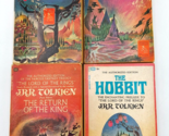 J.R.R. Tolkien The Hobbit &amp; Lord of the Rings Trilogy 4-Book Set 1973 Pr... - £18.64 GBP