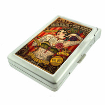 Vintage Freak Show Poster D11 Cigarette Case with Built in Lighter Metal... - $19.75