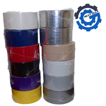 Lot of 12 Various Colored Duct Tape 20 Yards Yellow Blue Red Black Purple White - £25.63 GBP