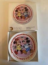 Schmid Valentine&#39;s Day 1979 Walt Disney First Edition Plate Mickey &amp; Min... - $9.89