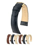 Hirsch Aristocrat Calf Leather Watch Strap - Brown - L - 18mm / 16mm - S... - $72.95