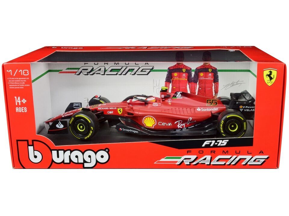 Primary image for Ferrari F1-75 #55 Carlos Sainz "Ferrari Racing" Formula One F1 (2022) "Formula