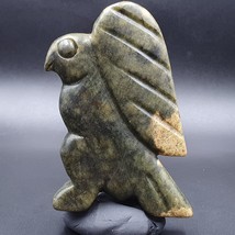 Antique Stone  Nephrite Jade mysterious Bird carving stone Amulet Bead  ... - £46.12 GBP