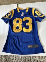NFL LA Rams Nike #83 Player Brian Quick Jersey On Field Size S Great Con... - £148.93 GBP