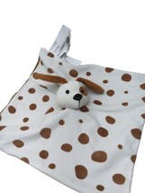 Ikea DROMSLOTT puppy dog brown spots cream off white baby Security Blanket New - £15.81 GBP