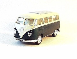 1963 Volkswagen T1 Bus, Verde Scuro Welly 1/32 Modello Di Auto Da... - £26.28 GBP