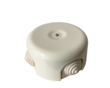 Porcelain Junction Box White Diameter 3.5&quot; OLDE WORLDE - $27.96