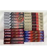 21 Vintage TDK Sony BASF D60 D90 Type 1 Blank Audio Cassette Tapes Lot NOS - €29,40 EUR