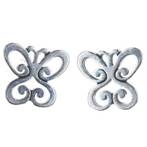 Retired James Avery Spring Butterfly Stud Post Earrings Sterling Silver - $98.75