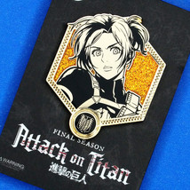 Attack on Titan Final Season Sasha Braus Golden Glitter Enamel Pin Figure Anime - £11.71 GBP