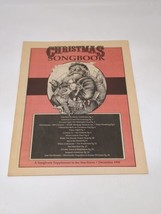 Chula Vista Star News Newspaper Christmas Songbook Sheet Advertising Cal... - $13.14