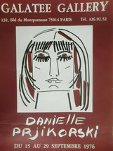 Danielle Prjikorski - Original Exhibition Poster –Galatee Galerie – Affiche 1976 - £104.70 GBP