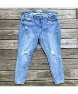 LEVIS High Rise Skinny Stretch Denim Jeans Distressed Womens Size 42 x 2... - $289.40 MXN