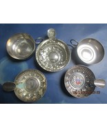 Vintage 5 wine testing silverplate cups ^^^ - $1,411.25 MXN