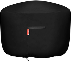 Round Gas Fire Pit/Table Cover-Heavy Duty 600D Polyester with PVC Coating Materi - £19.94 GBP