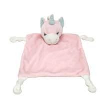 Dan Dee Baby Unicorn Pink Knotted Security Blanket Stuffed Animal Plush Soft - £26.57 GBP