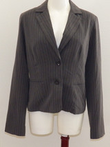 NWT My Michelle Gray Pinstripe Blazer Jacket Career Women&#39;s Size Large L... - £11.63 GBP