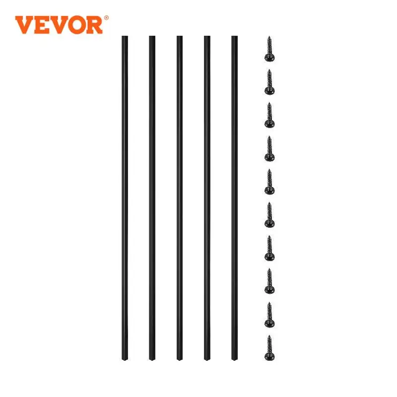 VEVOR Deck Balusters Metal Pole Spindles 16/10 Pack 44 inch Iron Post Sta - £99.95 GBP+