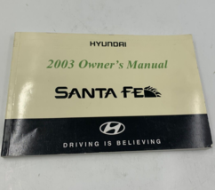 2003 Hyundai Santa FE Owners Manual Handbook OEM P03B29013 - £11.60 GBP