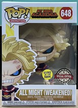 Funko Pop! My Hero Academia 648 All Might Weaken Glow in the Dark Exclusive - £35.20 GBP