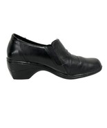Thom McAn Diedre Slip On Black Leather Shoes #40354 Womens Size US 7.5 - $23.38 CAD