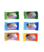 6 Piece Travel Size 10 Pack Baby Wipes Fits in Purse Diaper Bag &amp; Glove ... - £6.98 GBP