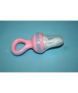 Nuby Nibbler Feeding First Solid Foods Mesh with Travel Cover Pink Girls... - $9.53 CAD