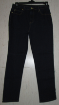 Excellent Womens DG2 By Diane Gilman Five Pocket Zip Leg Dark Wash J EAN S Size 10 - £27.53 GBP