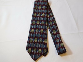Principe Mens polyester Tie Neck Tie neckwear printBurgandy red multi EU... - £14.06 GBP