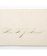 1850s-60s Hand Signed H.J. Lewis Business Card Victorian RARE Poet Boston - $277.13 CAD