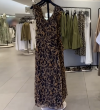 ZARA BNWT 2024. LEOPARD RUFFLED DRESS ANIMAL PRINT. 3095/145 - $125.65