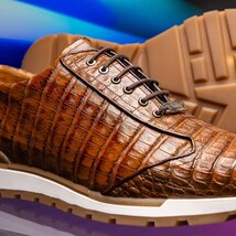 Marco Di Milano genuine caiman crocodile fashion sneaker Alonzo Bay Apache image 8