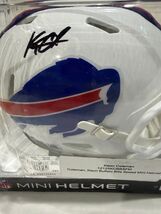 Keon Coleman Autographed NFL Buffalo Bills Speed Mini Helmet Rookie WR COA - $127.71