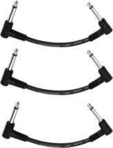 Donner Black 3 Packs 6 Inch Guitar Effect Pedal Patch Cables. - £23.95 GBP