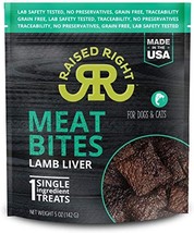 Raised Right Dog Cat Meaty Bites Lamb 5oz. - £16.68 GBP