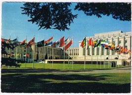 Switzerland Postcard Geneva United Nations Headquarters Cour d&#39;Honneur - $2.96