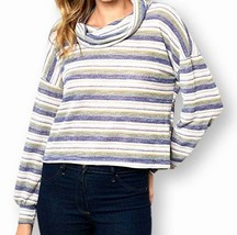 Sweater Funnel Neck Top Size M, L Cowl by Le Lis USA Choice Slub Knit NEW - $11.99