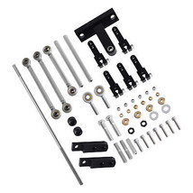 Universal Dual Carburetor Linkage Kit - Dual Side Mount Adjustable - £217.48 GBP