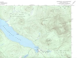 Kennebago Lake Quadrangle Maine 1970 USGS Topo Map 7.5 Minute Topographic - £18.52 GBP