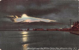 Atlantic Città Nuovo Maglia Moonlight Sopra Million Dollar Pier Cartolina 1909 - £6.74 GBP