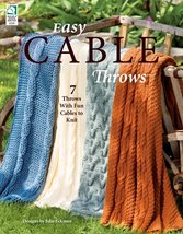 House Of White Birches: Easy Cable Throws - £10.95 GBP