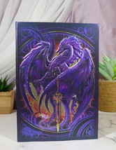 Dragon&#39;s Lair Fantasy Nether Blade Purple Dragon Embossed Journal Diary Notebook - £16.37 GBP