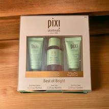 Pixi Skintreats Best of Bright 3 PC Travel Set Glow Mud Cleanser Tonic Mask - $11.02