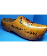 Holland Dutch Heineken Lager Beer Hand Painted &amp; Carved Wooden Clog Adve... - $11.69