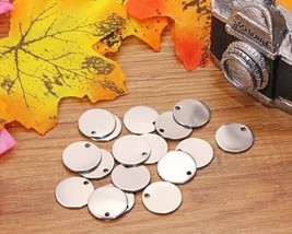 Metal Stamping Blanks Stainless Steel Circle Charms Engraving Blanks 25m... - $25.74